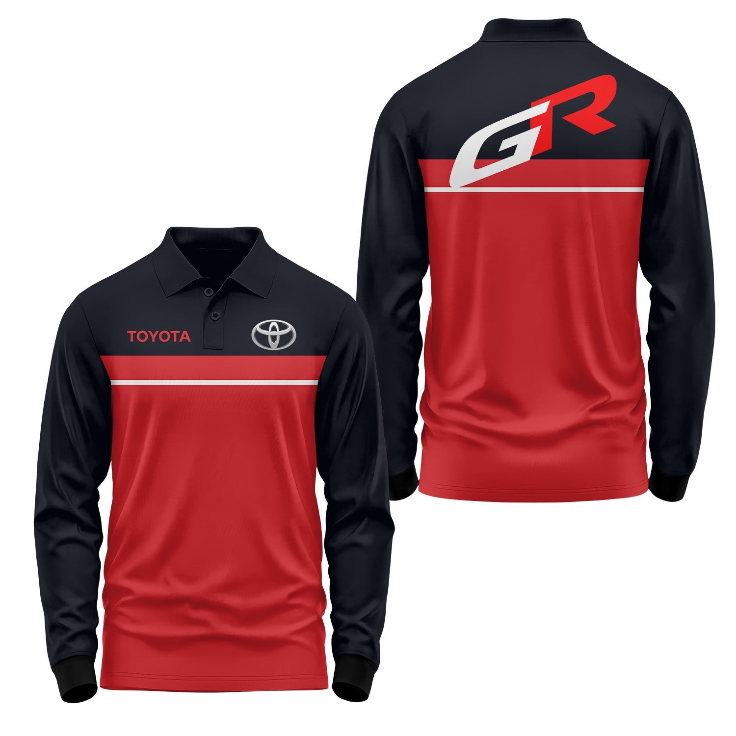 Toyota Long Sleeve Polo USPL813
