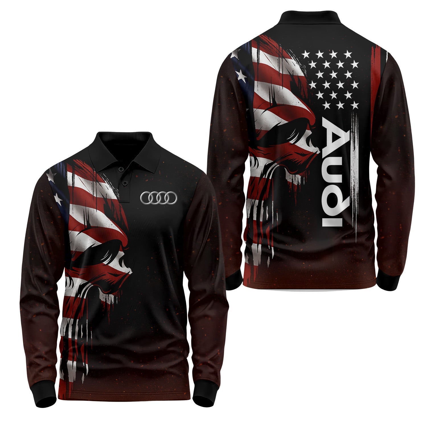 Audi Long Sleeve Polo USPL785