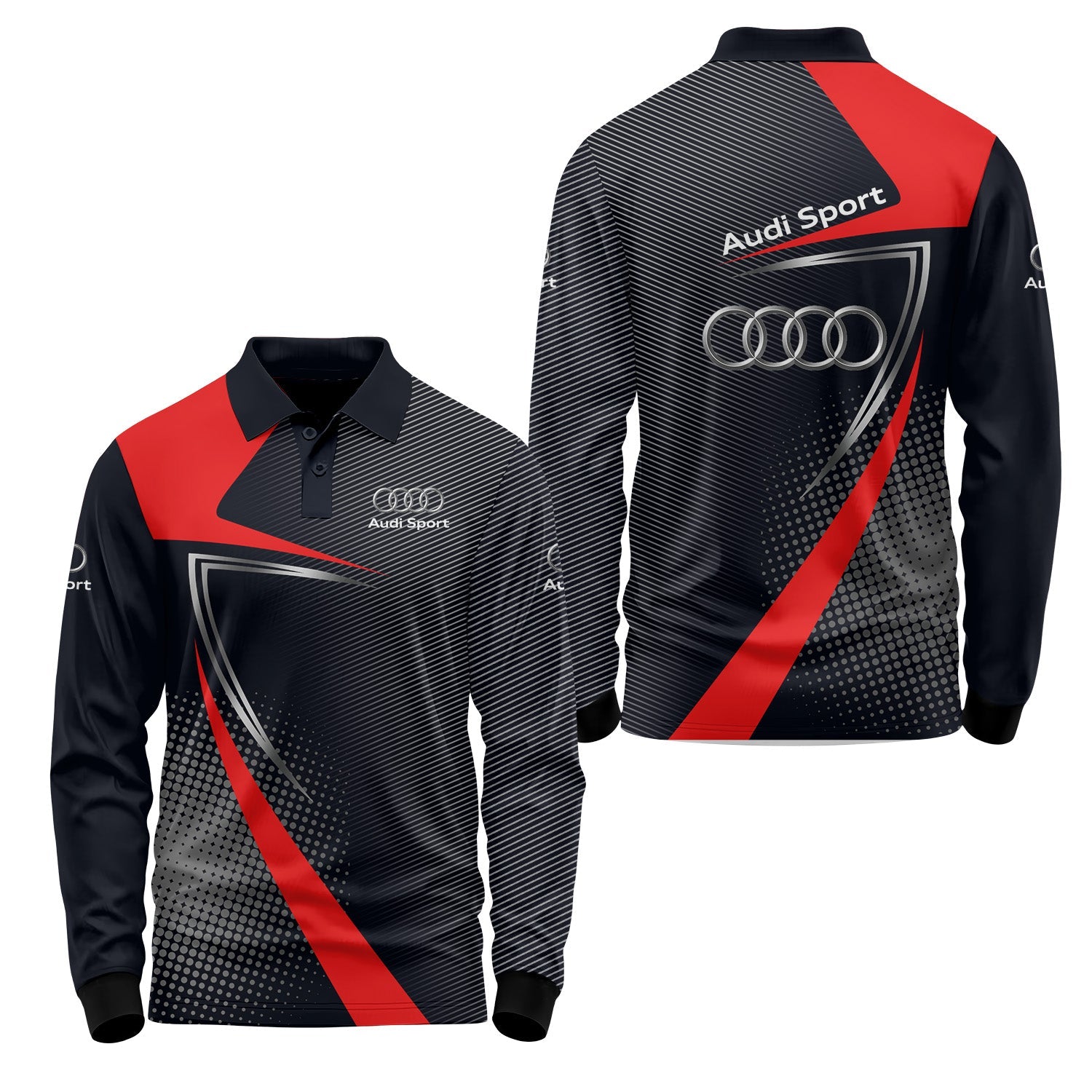 Audi Long Sleeve Polo USPL778