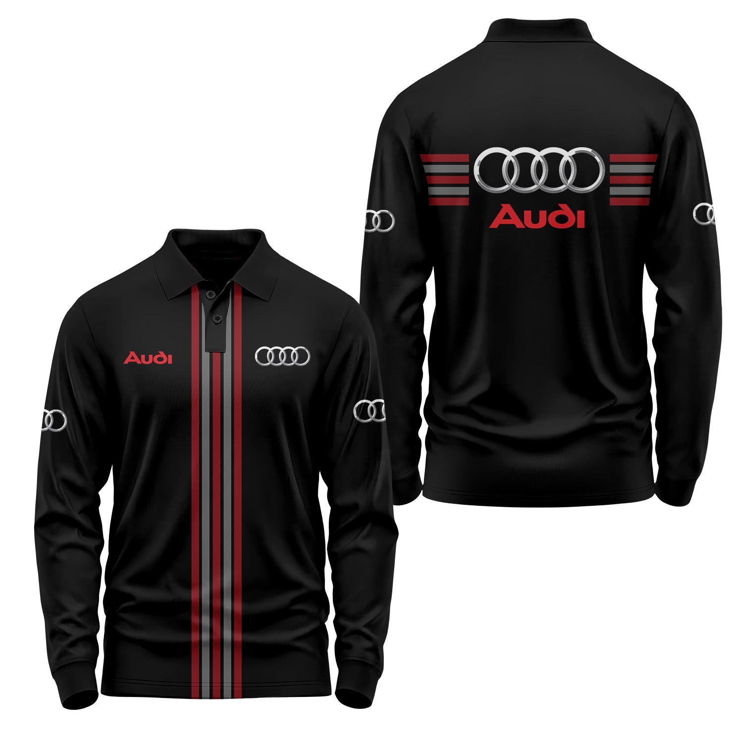 Audi Long Sleeve Polo USPL798