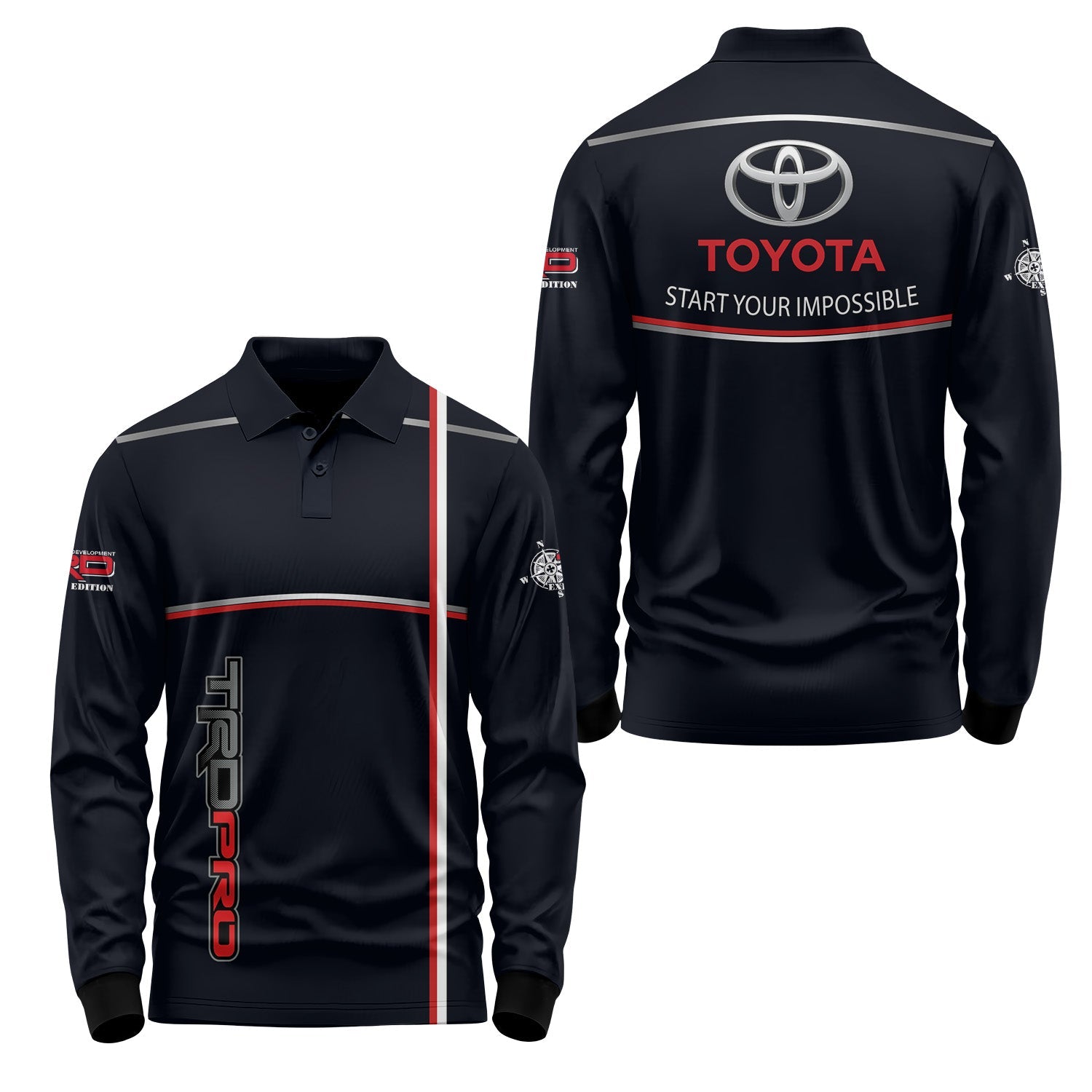 Toyota Long Sleeve Polo USPL817