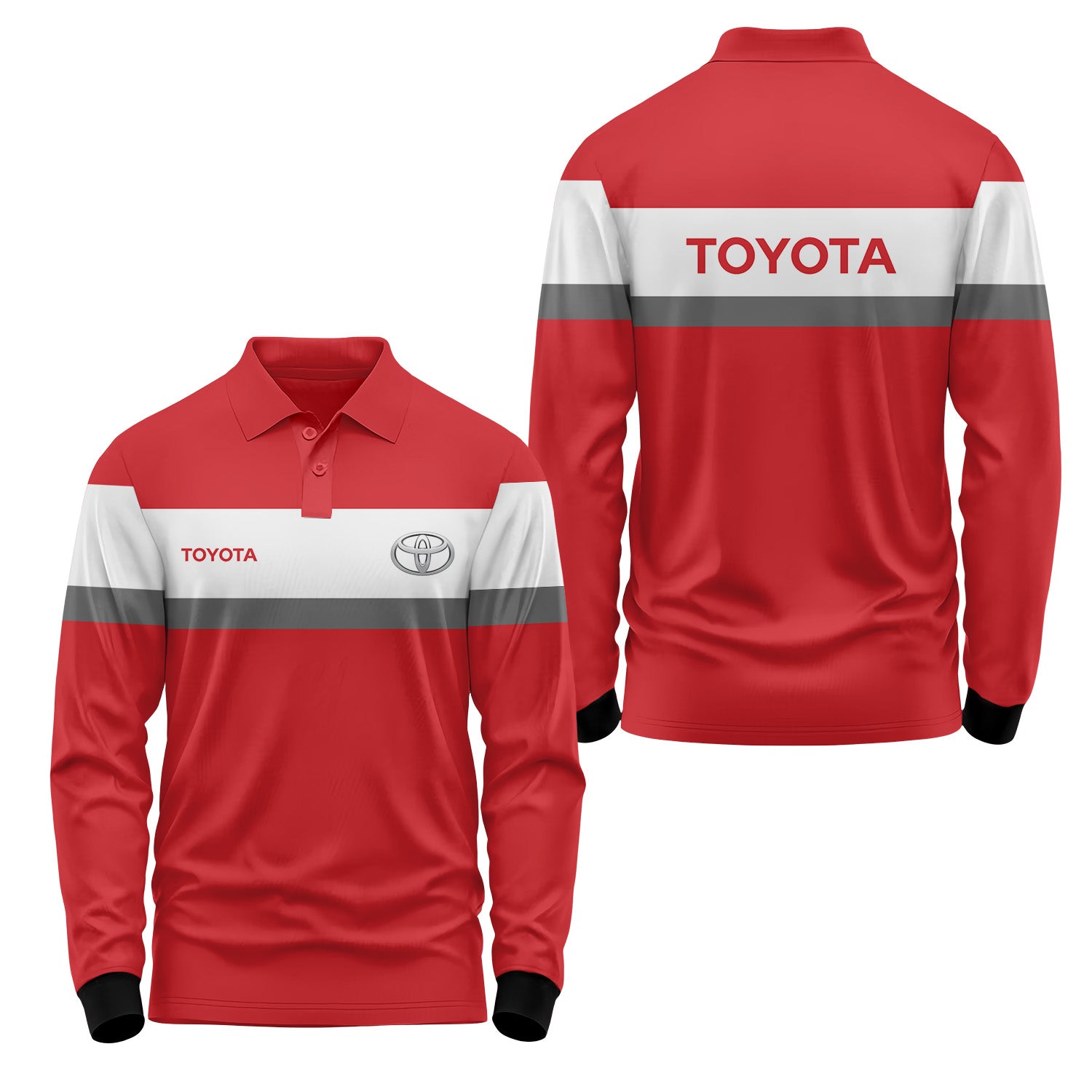 Toyota Long Sleeve Polo USPL868