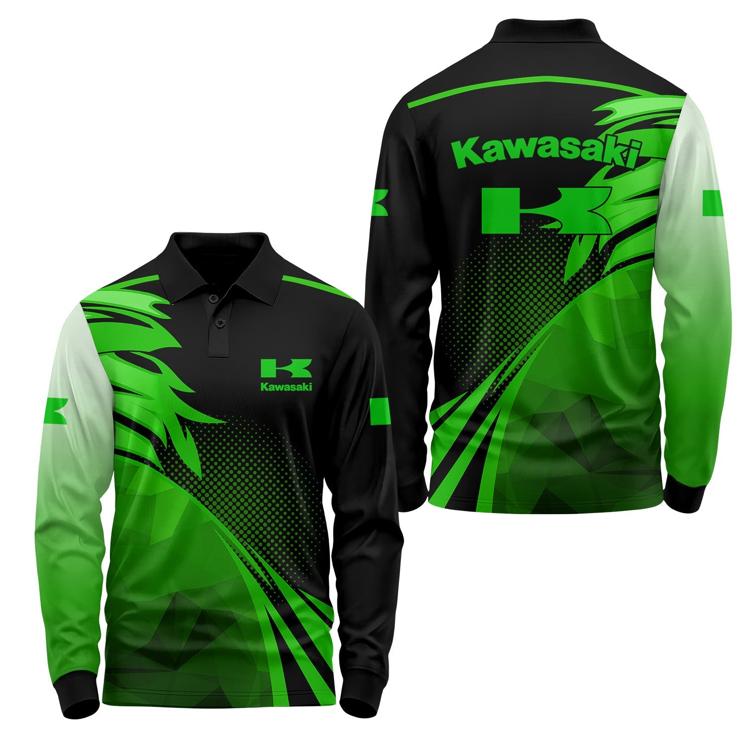 Kawasaki Long Sleeve Polo USPL904