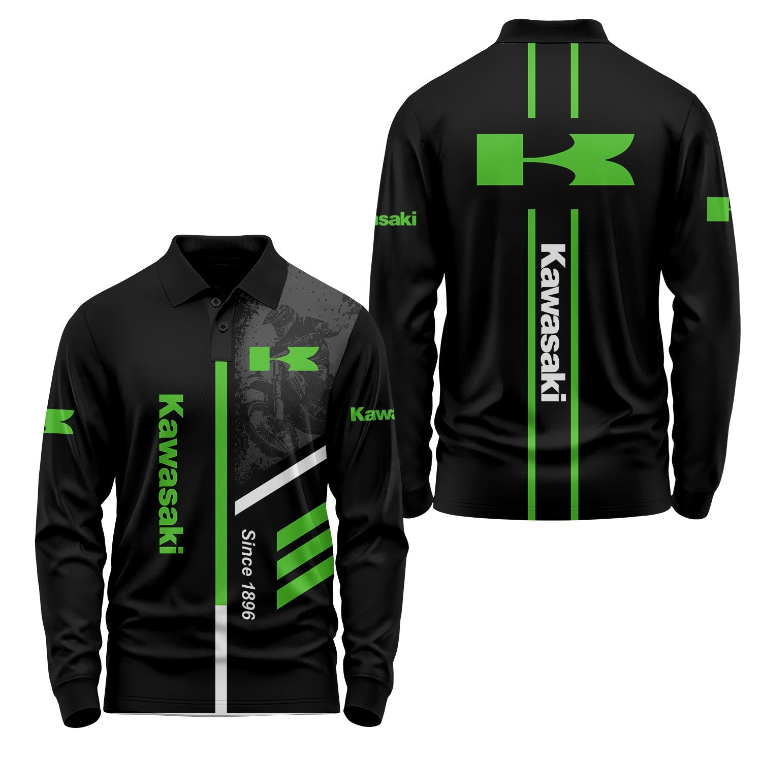 Kawasaki Long Sleeve Polo USPL910