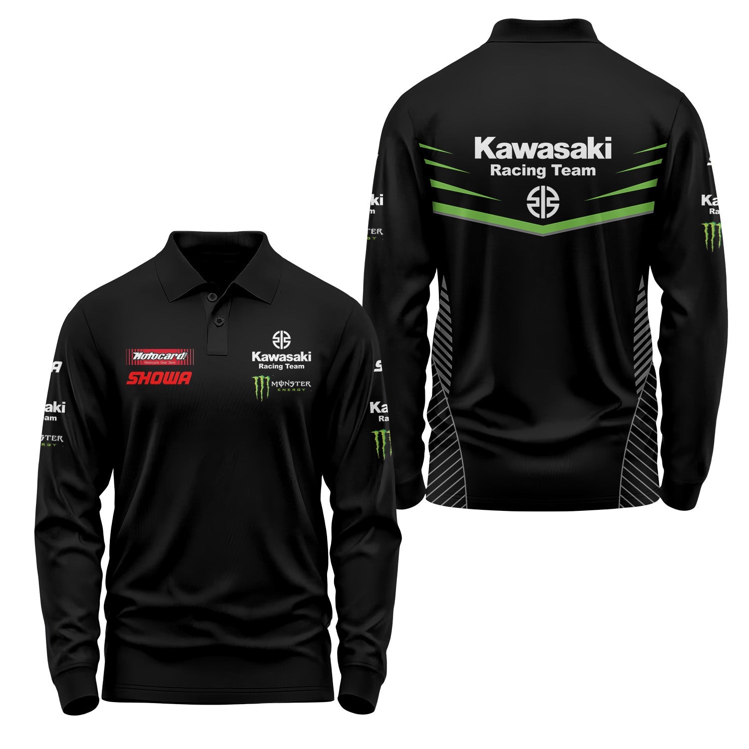Kawasaki Long Sleeve Polo USPL877