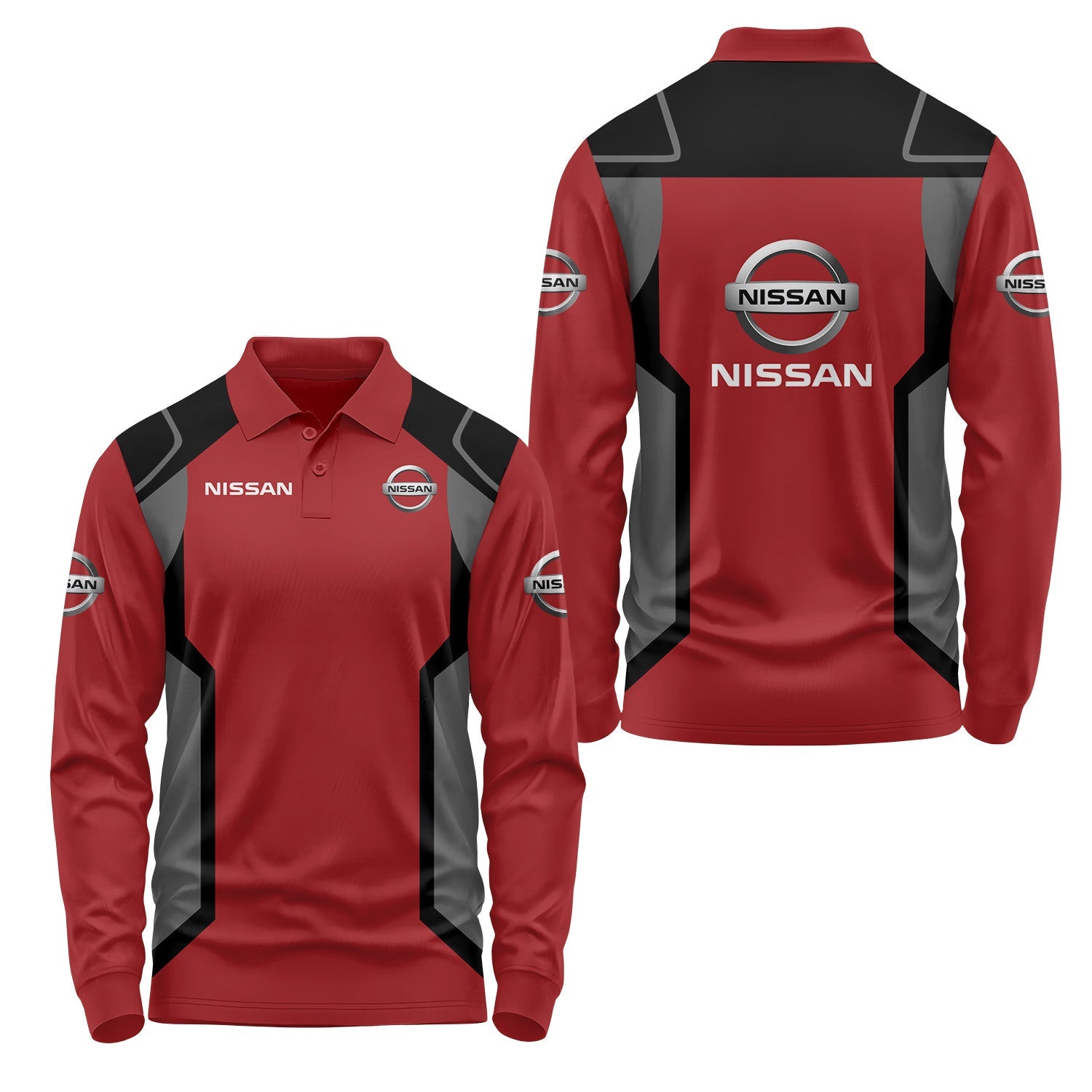 Nissan Long Sleeve Polo USPL1107