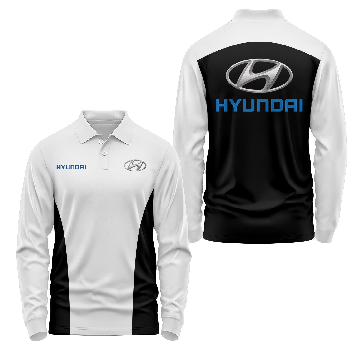 Hyundai Long Sleeve Polo USPL1201