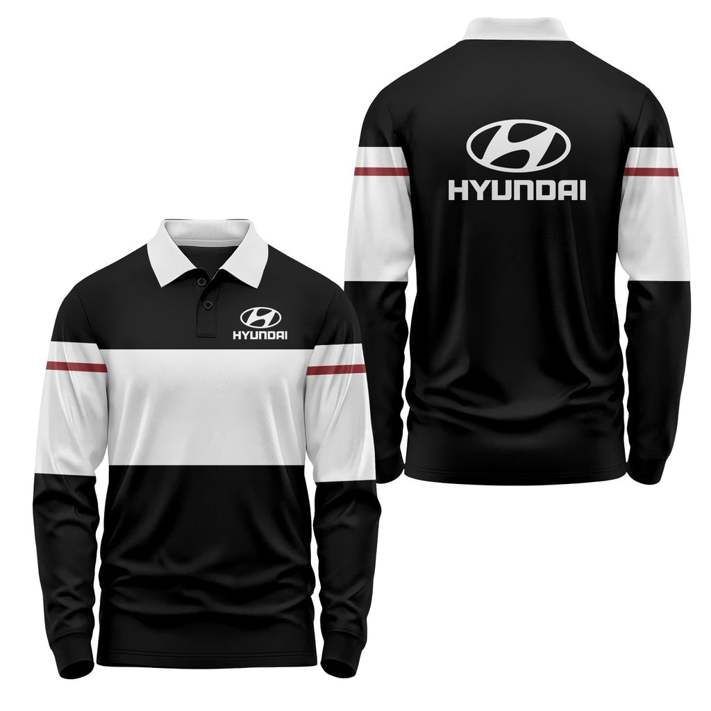 Hyundai Long Sleeve Polo USPL1164
