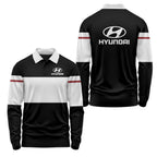 Hyundai Long Sleeve Polo USPL1164