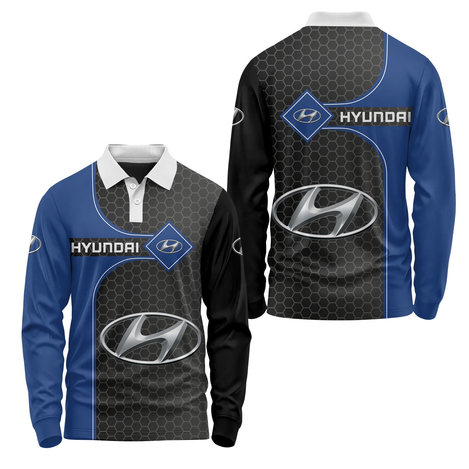 Hyundai Long Sleeve Polo USPL1168