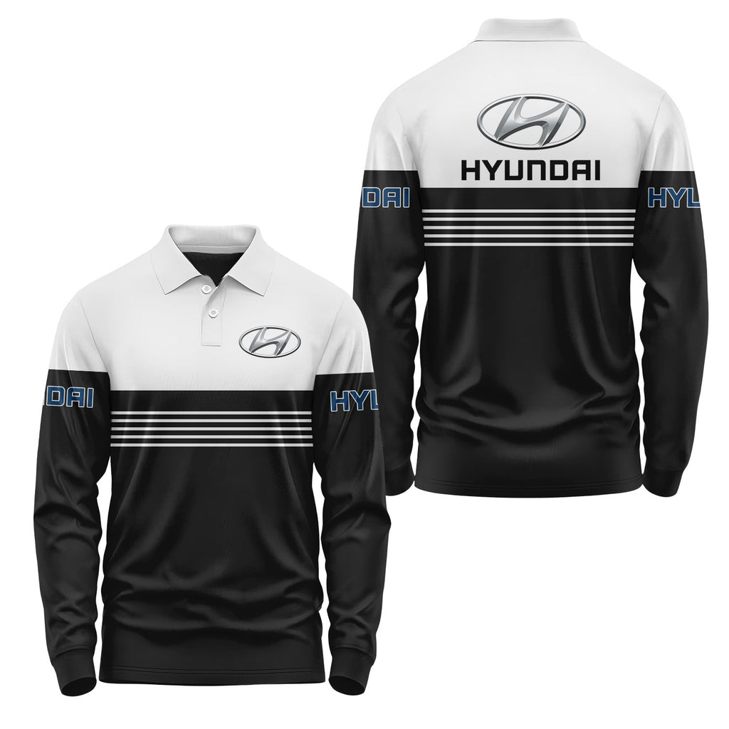Hyundai Long Sleeve Polo USPL1169