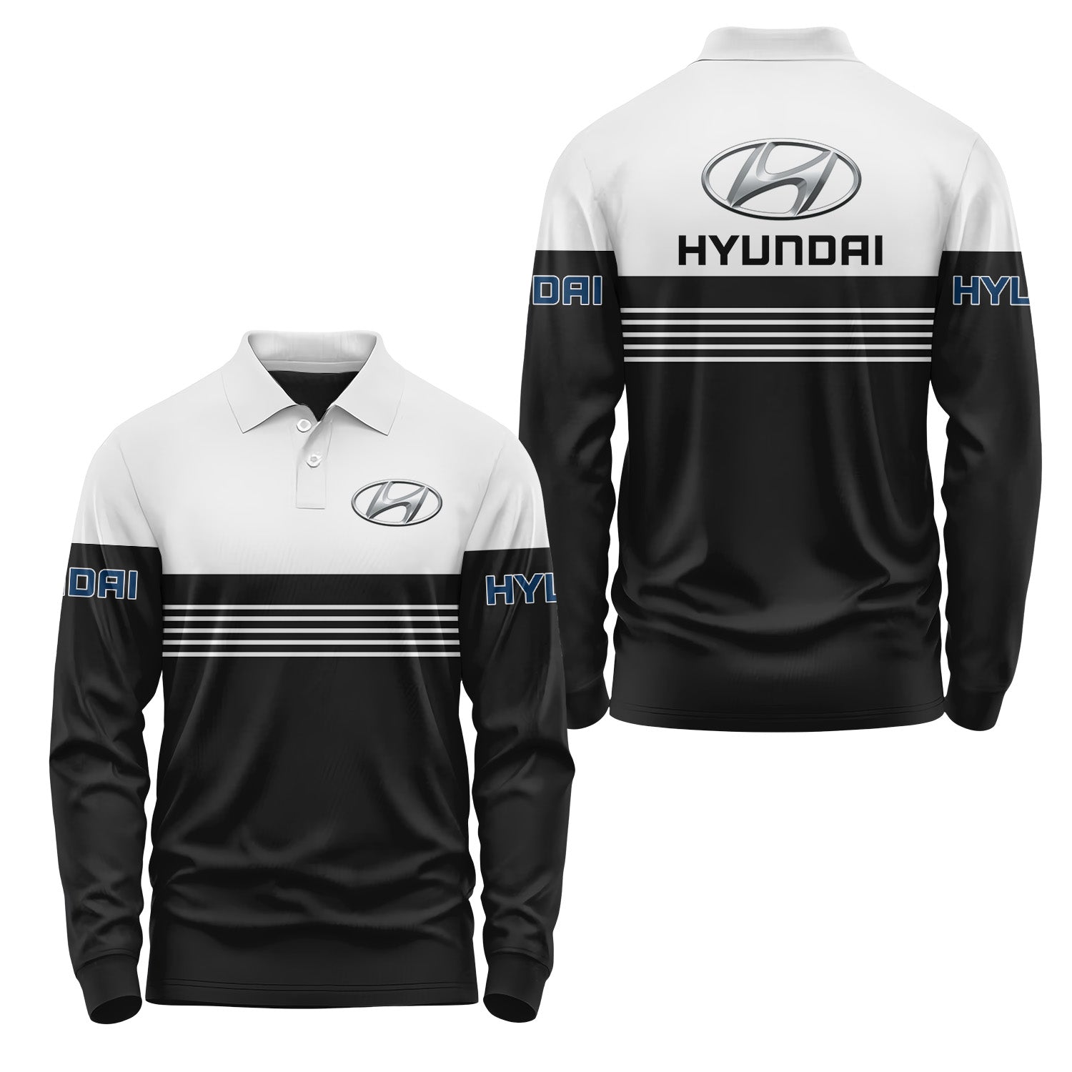Hyundai Long Sleeve Polo USPL1169
