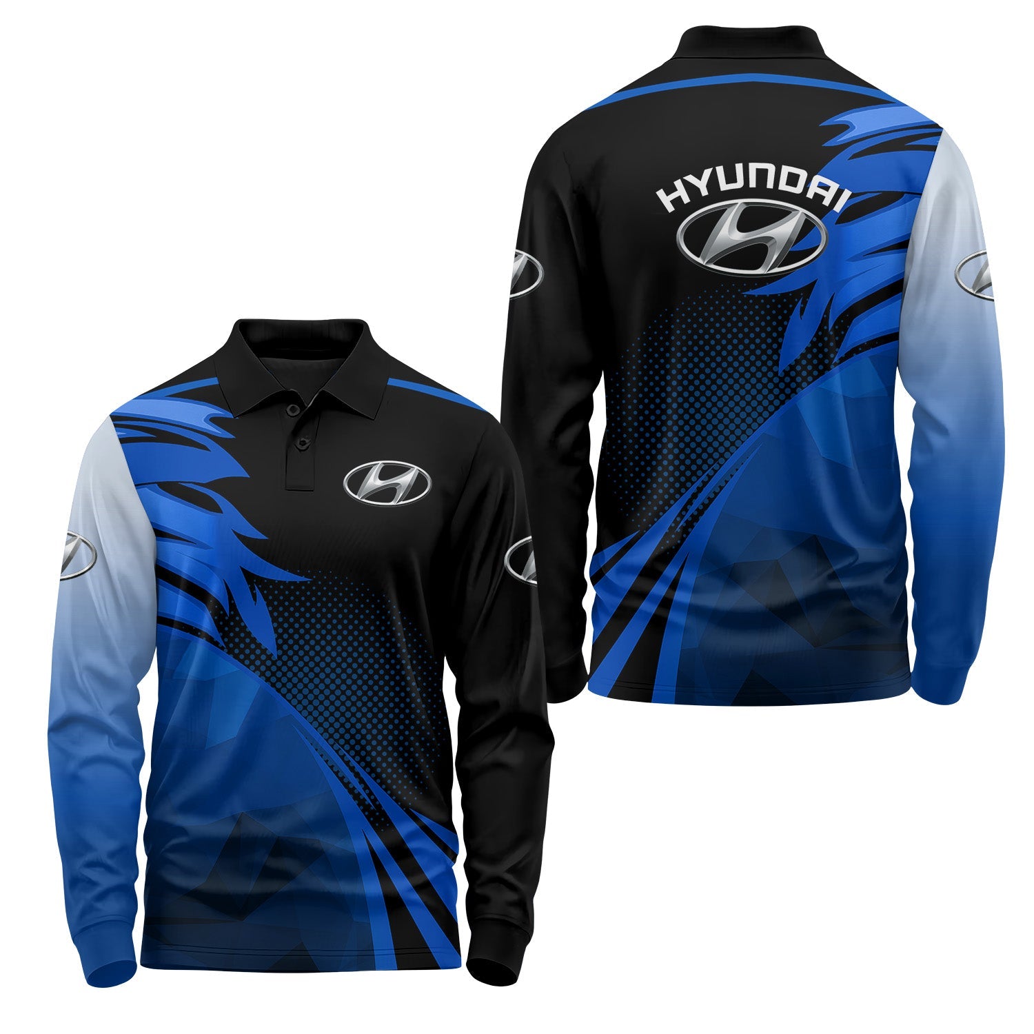 Hyundai Long Sleeve Polo USPL1186