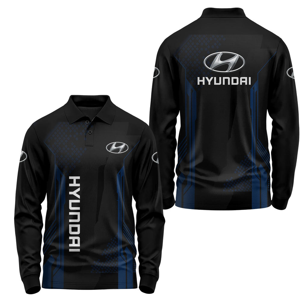 Hyundai Long Sleeve Polo USPL1191