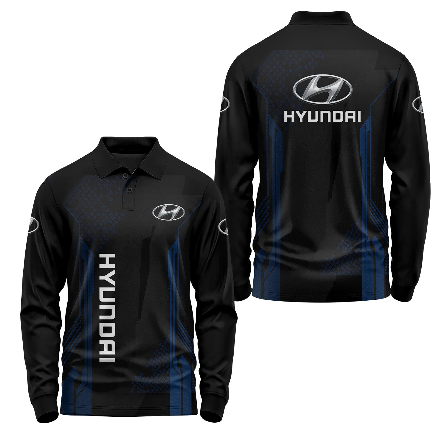 Hyundai Long Sleeve Polo USPL1191
