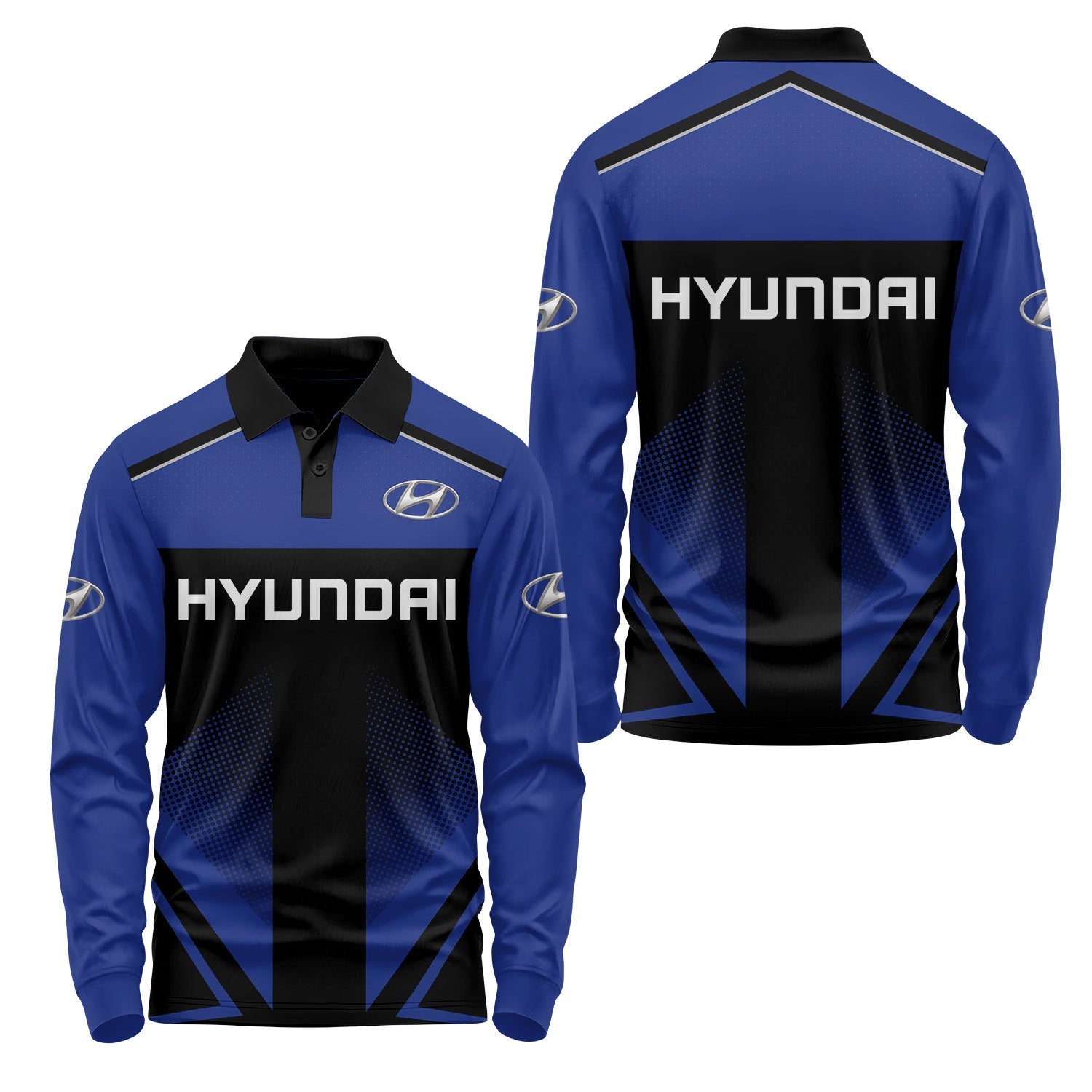 Hyundai Long Sleeve Polo USPL1219