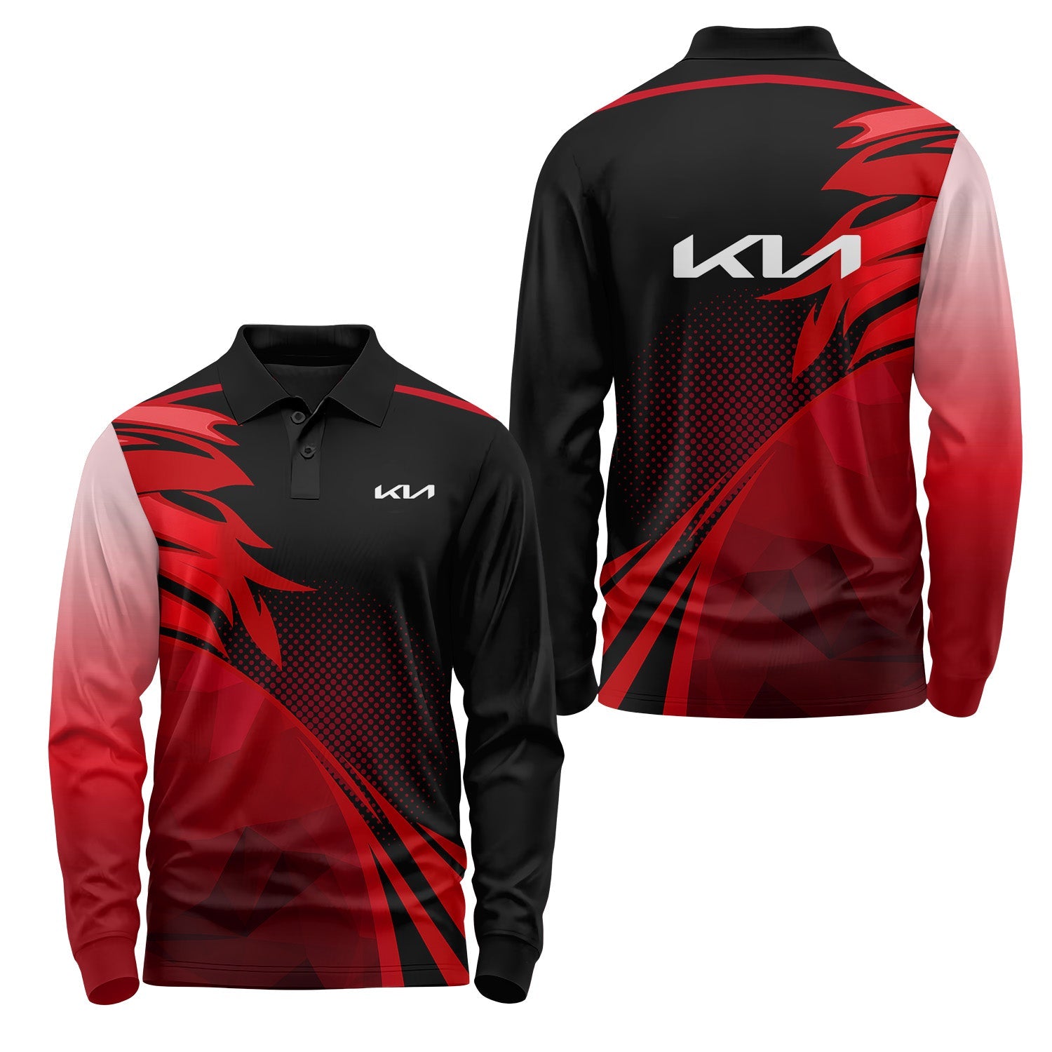 Kia Long Sleeve Polo USPL1256