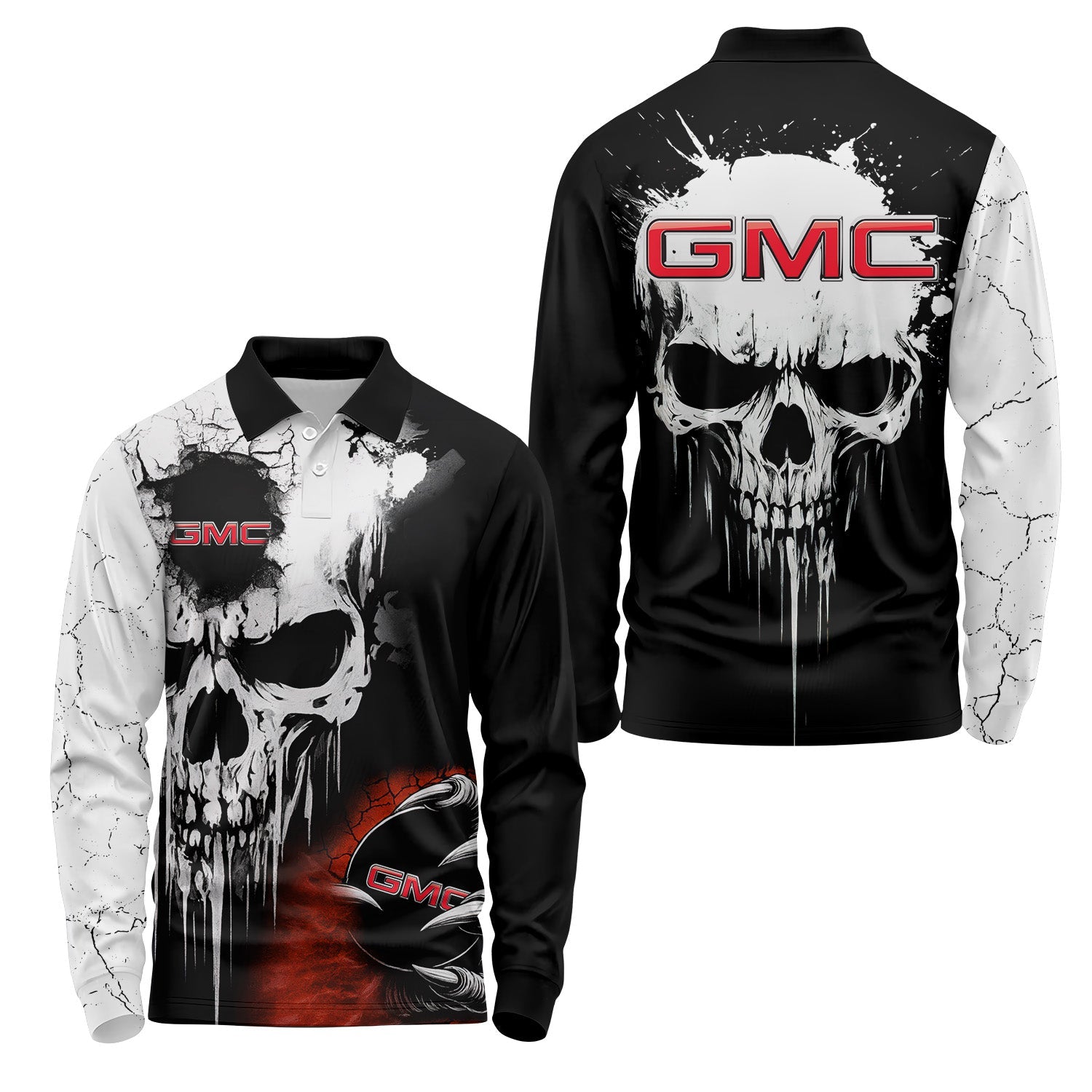 GMC Long Sleeve Polo USPL1483