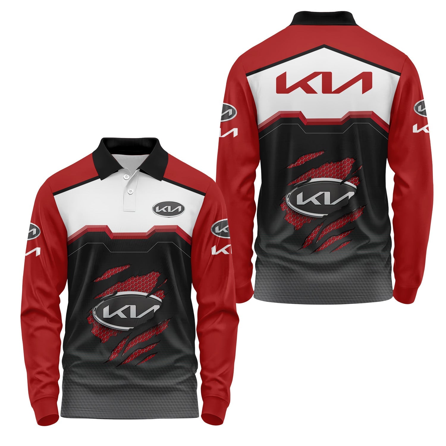 Kia Long Sleeve Polo USPL1264
