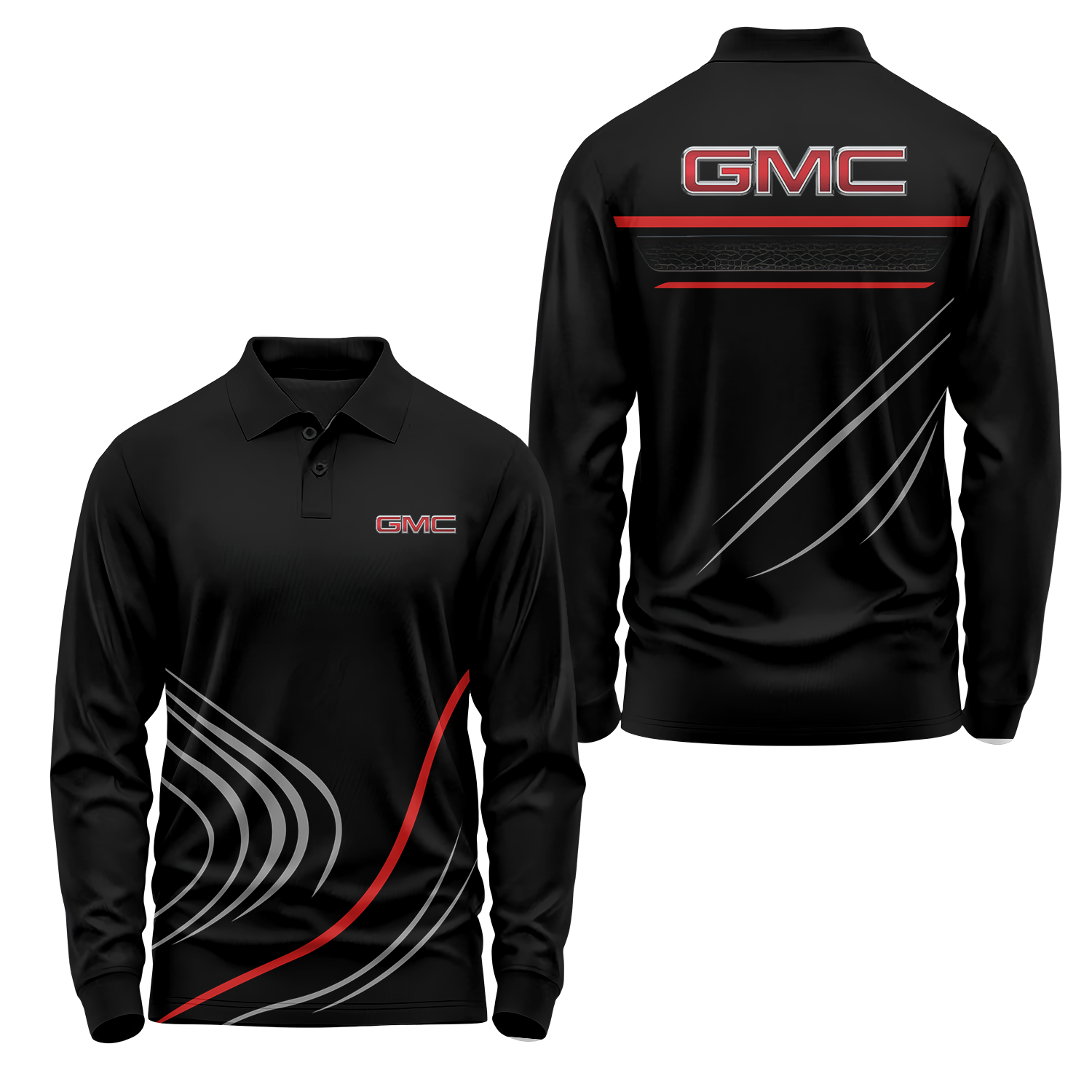 GMC Long Sleeve Polo USPL1525