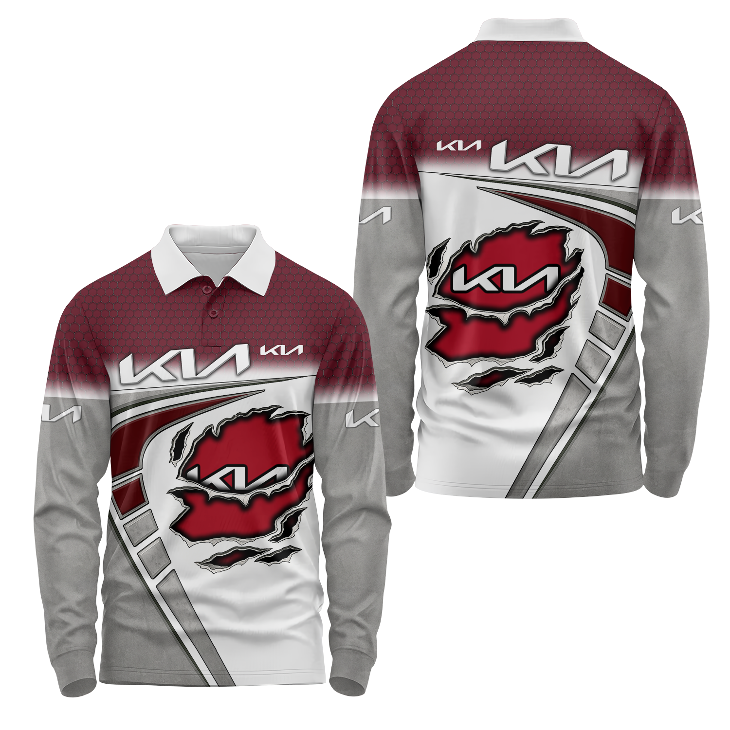 Kia Long Sleeve Polo USPL1263