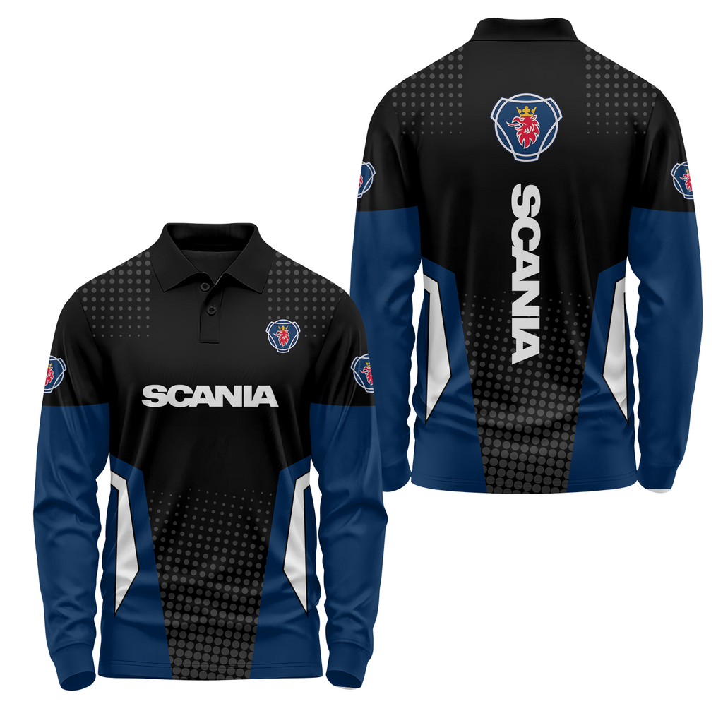 Scania Long Sleeve Polo USPL1622