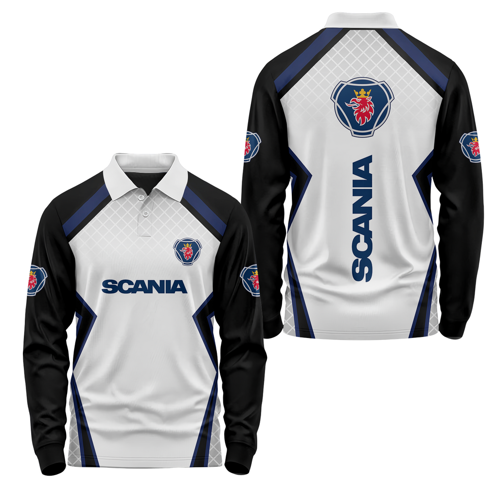 Scania Long Sleeve Polo USPL1626