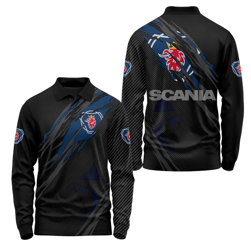 Scania Long Sleeve Polo USPL1624