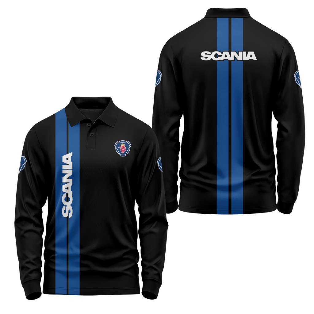 Scania Long Sleeve Polo USPL1634