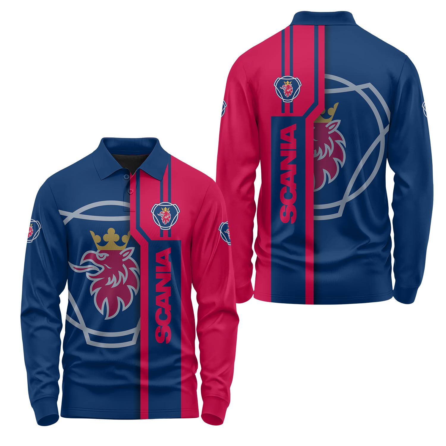 Scania Long Sleeve Polo USPL1597