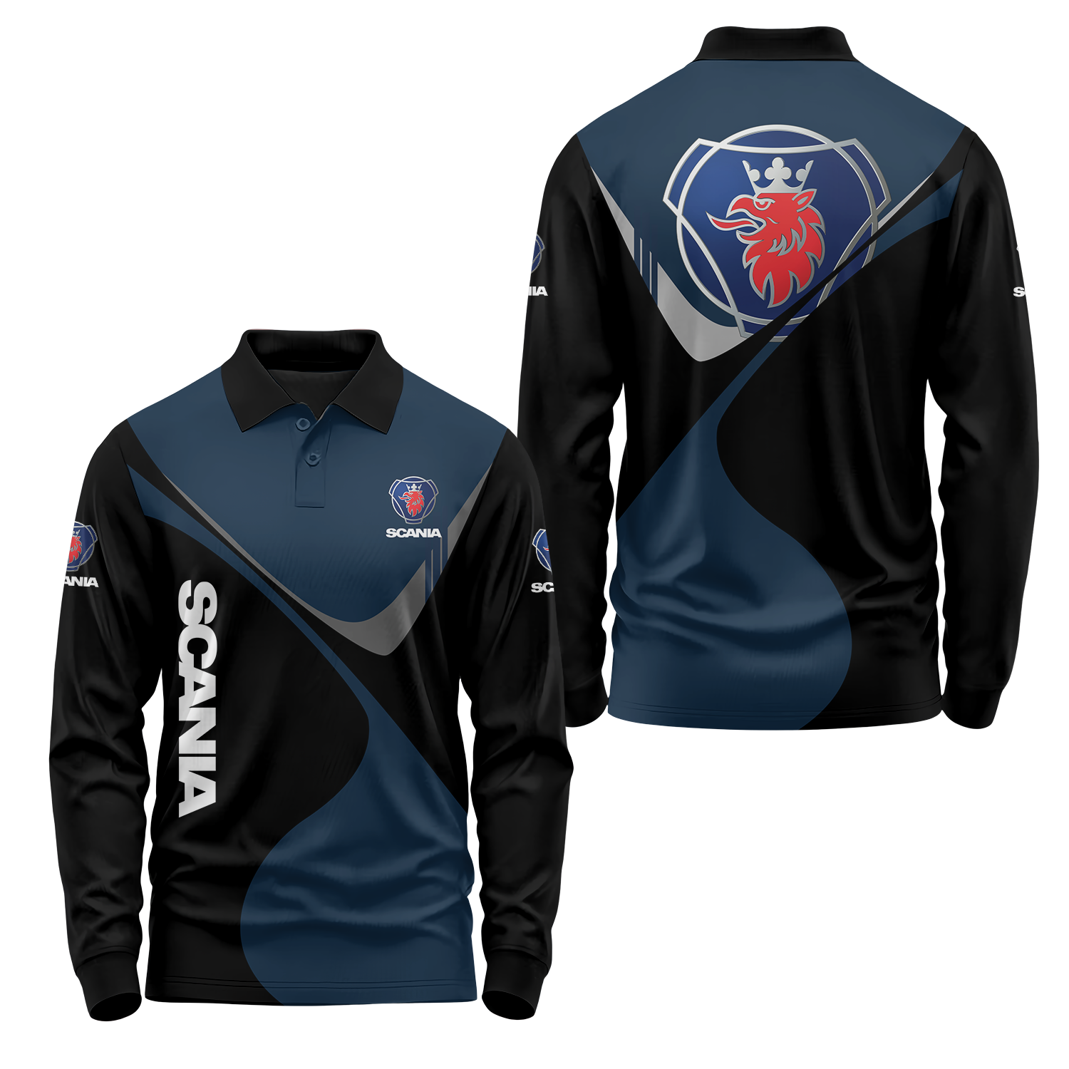 Scania Long Sleeve Polo USPL1598