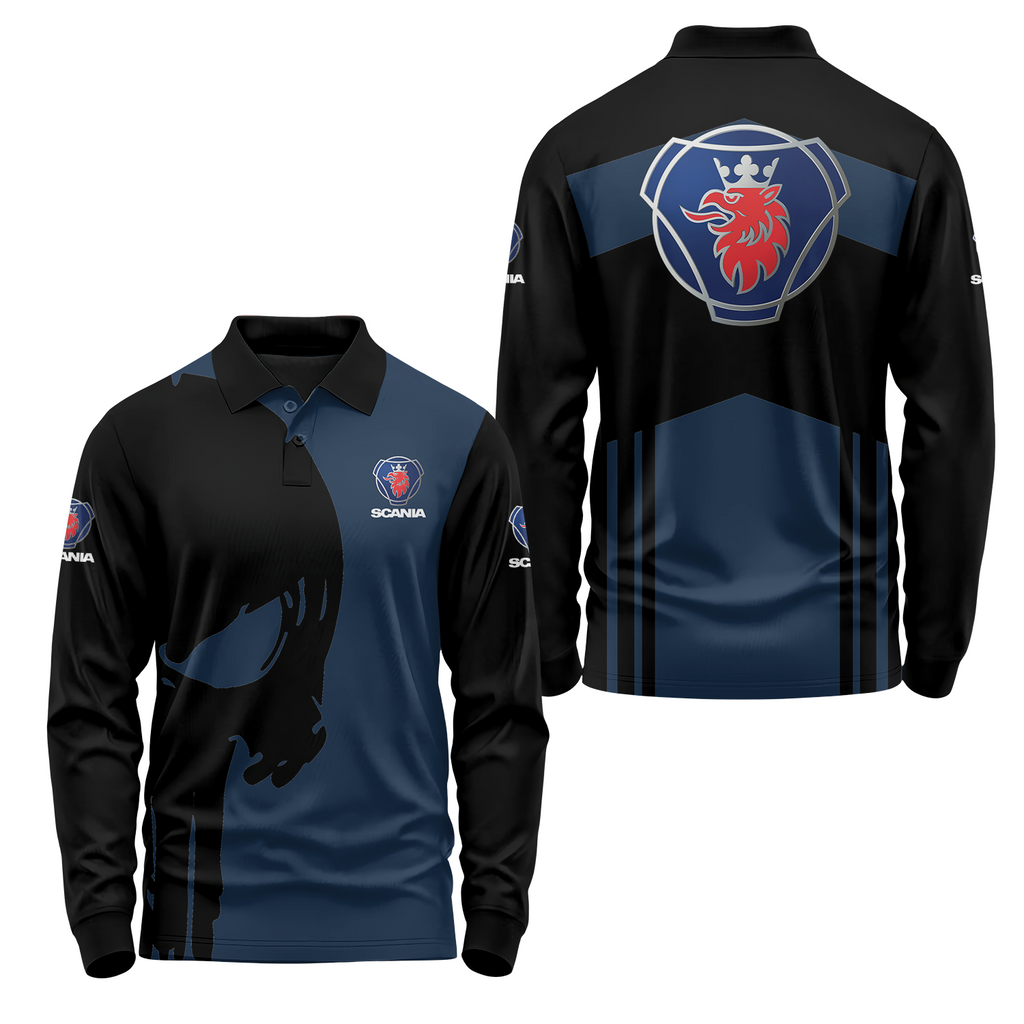 Scania Long Sleeve Polo USPL1595