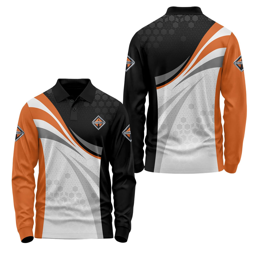 International Trucks Long Sleeve Polo USPL1891