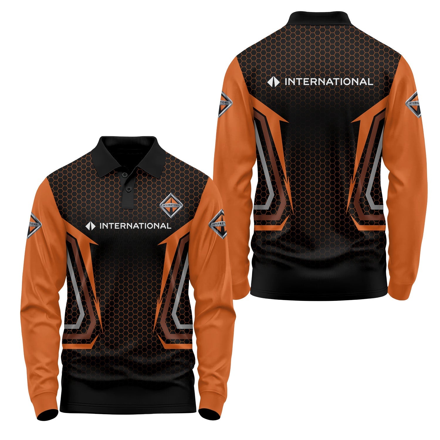 International Trucks Long Sleeve Polo USPL1887