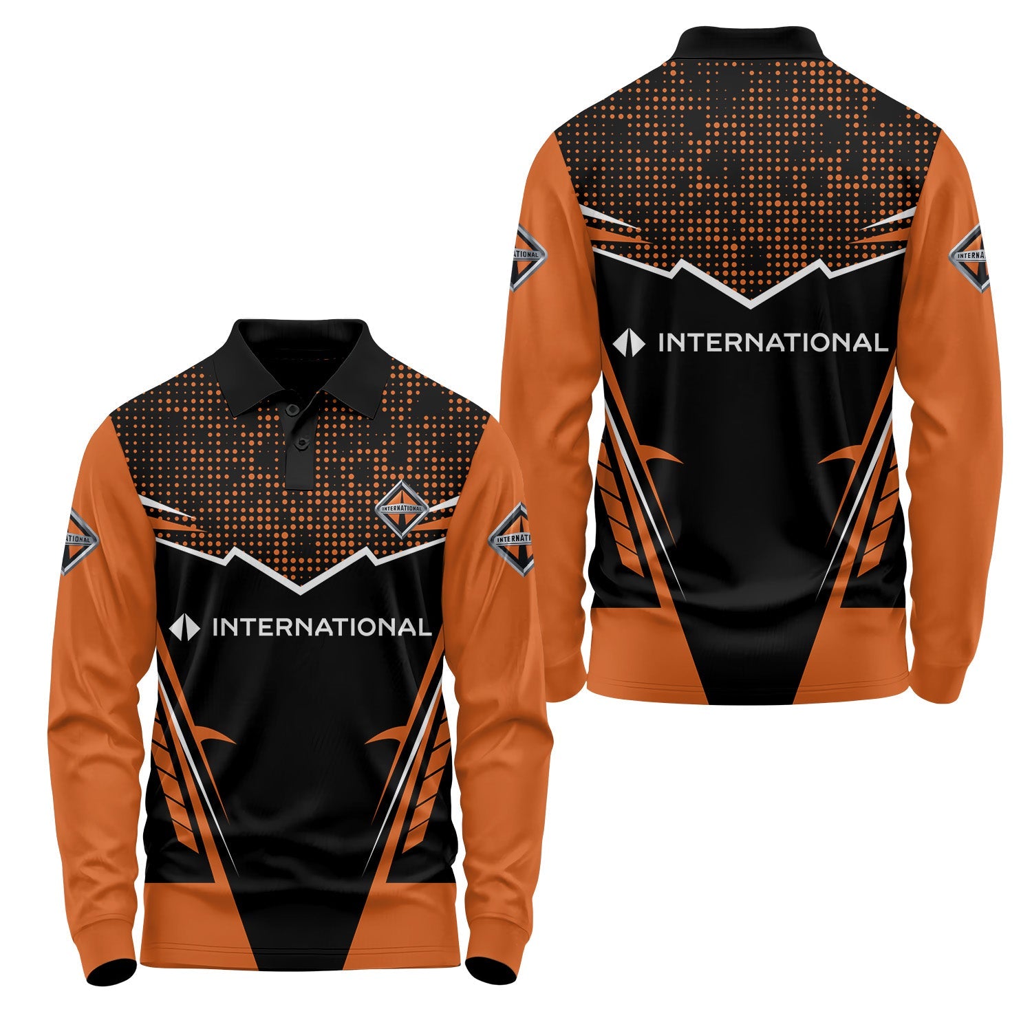 International Trucks Long Sleeve Polo USPL1897