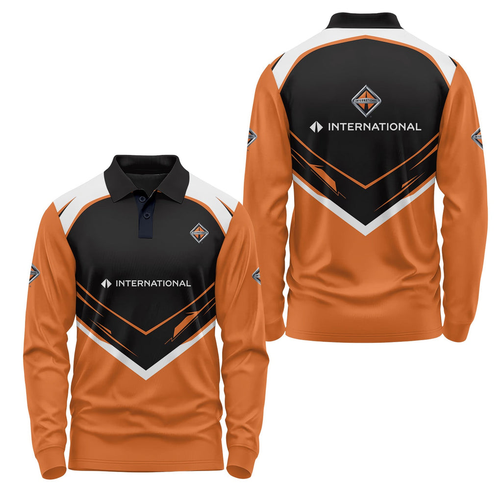 International Trucks Long Sleeve Polo USPL1882