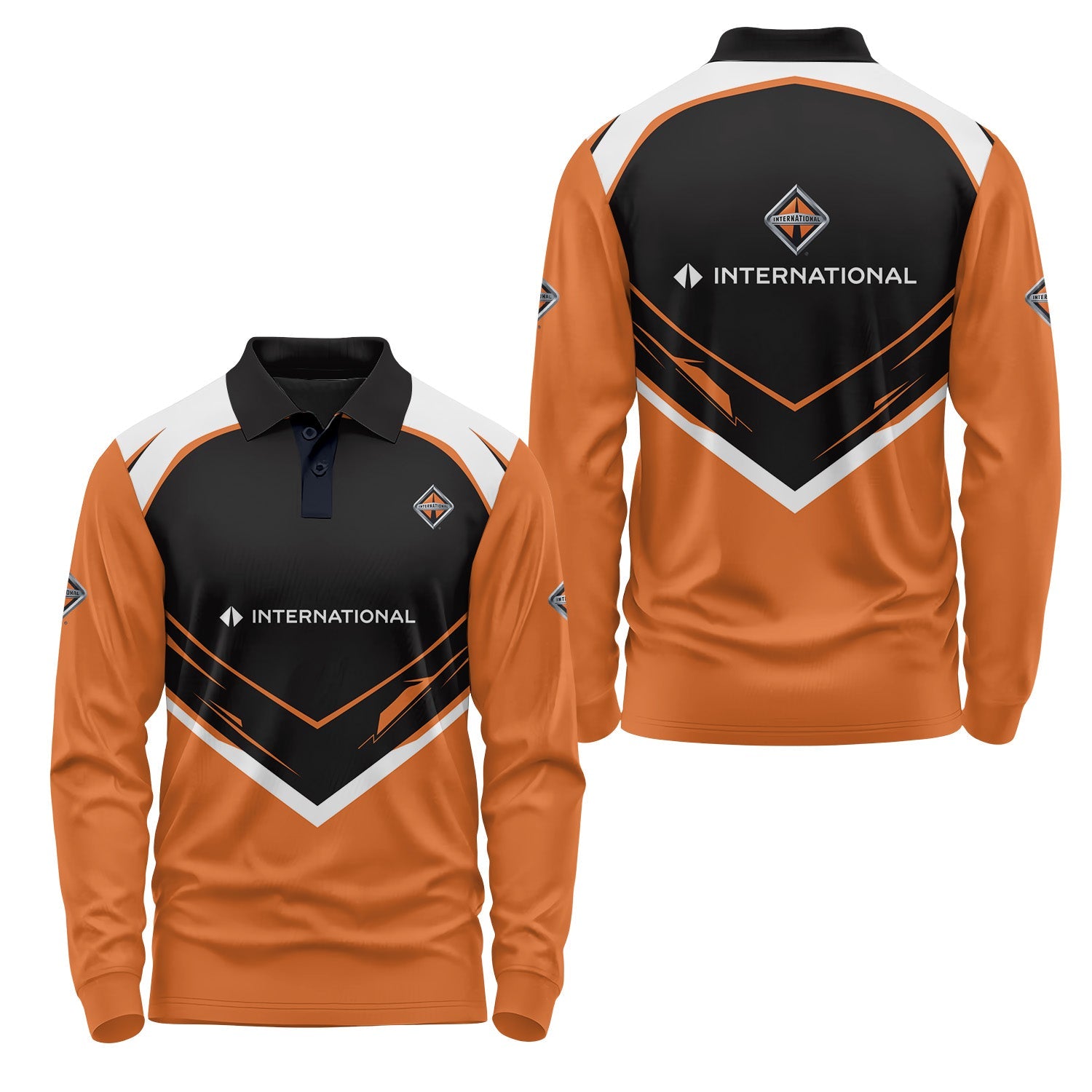 International Trucks Long Sleeve Polo USPL1882