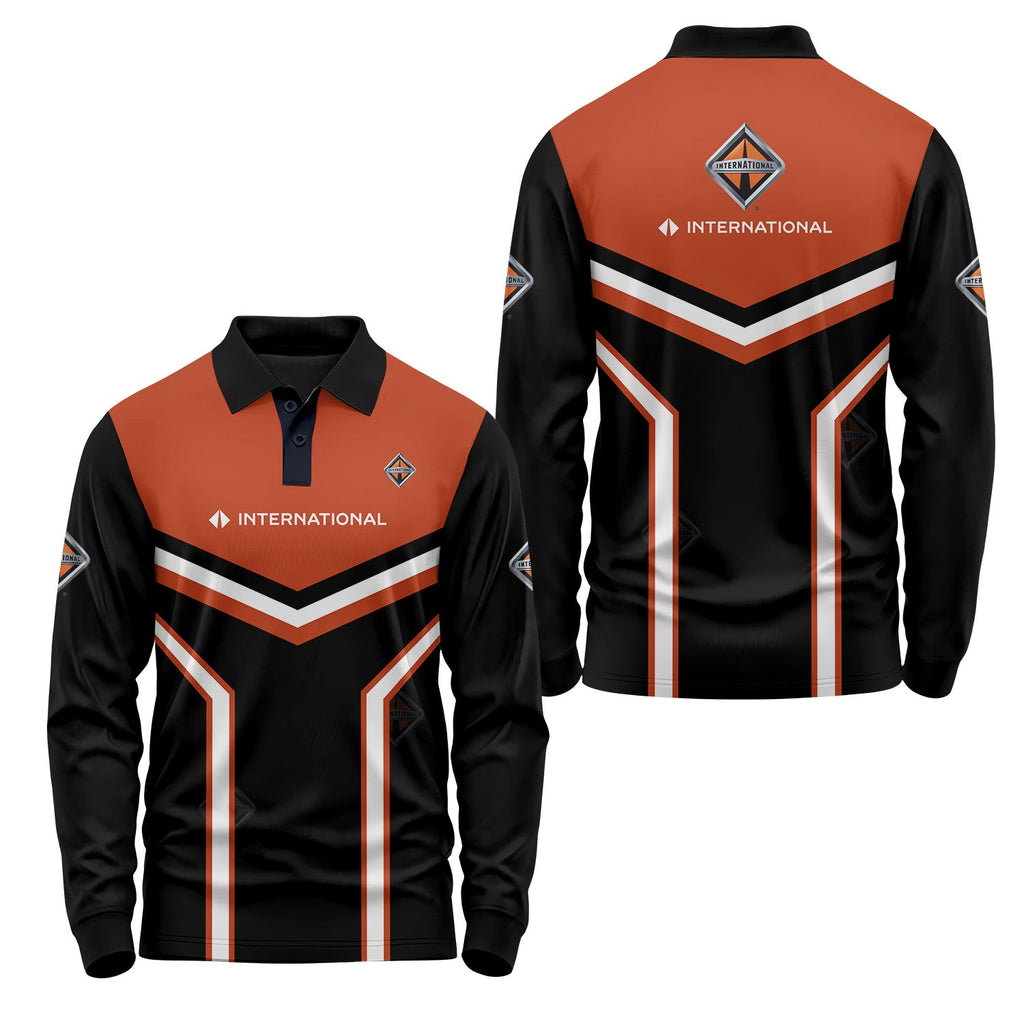 International Trucks Long Sleeve Polo USPL1895