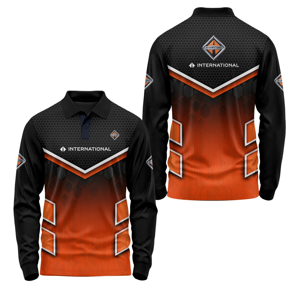 International Trucks Long Sleeve Polo USPL1899