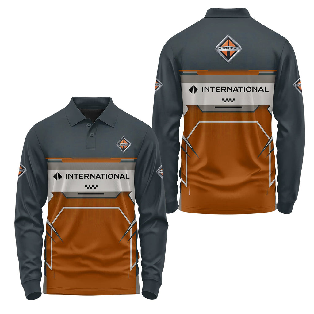 International Trucks Long Sleeve Polo USPL1892