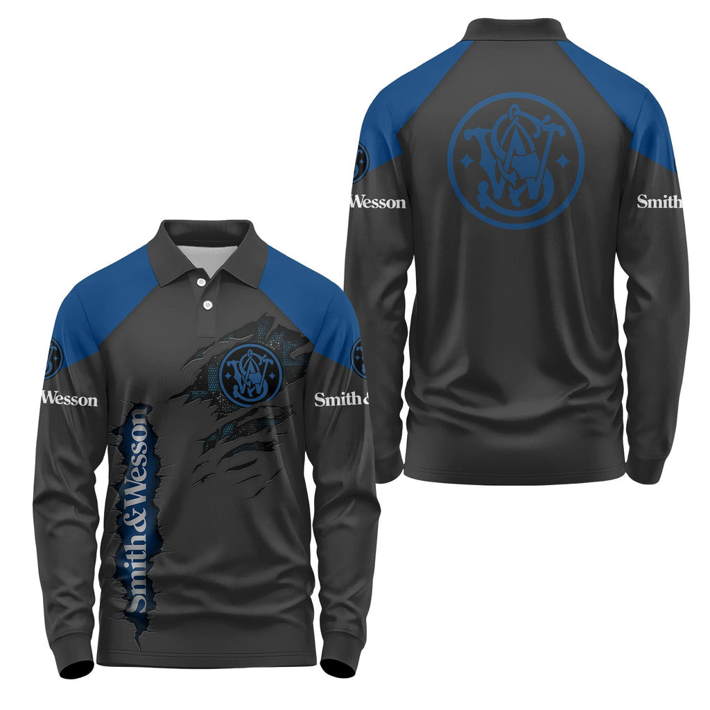 Smith & Wesson Long Sleeve Polo USPL2177