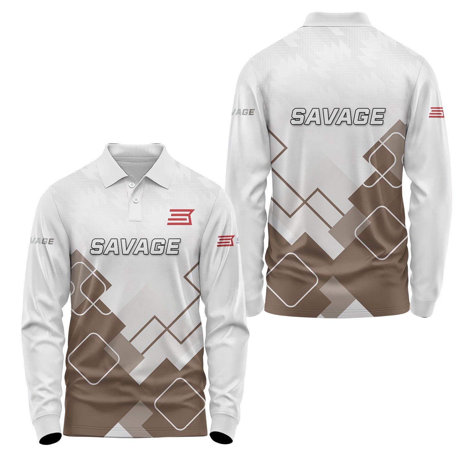 Savage Arms Long Sleeve Polo USPL2236