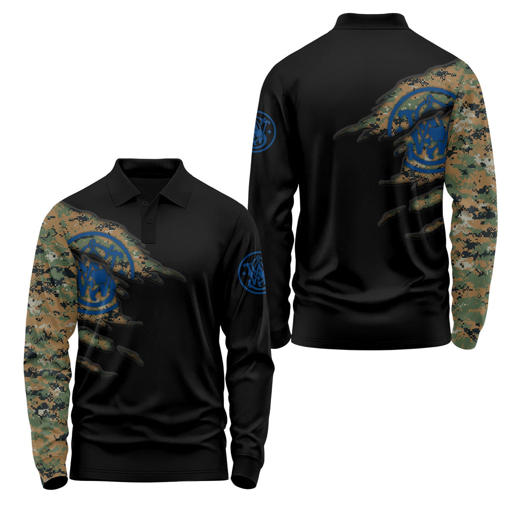 Smith & Wesson Long Sleeve Polo USPL2180