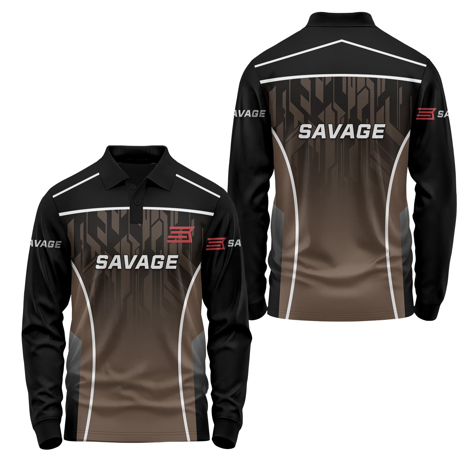 Savage Arms Long Sleeve Polo USPL2215