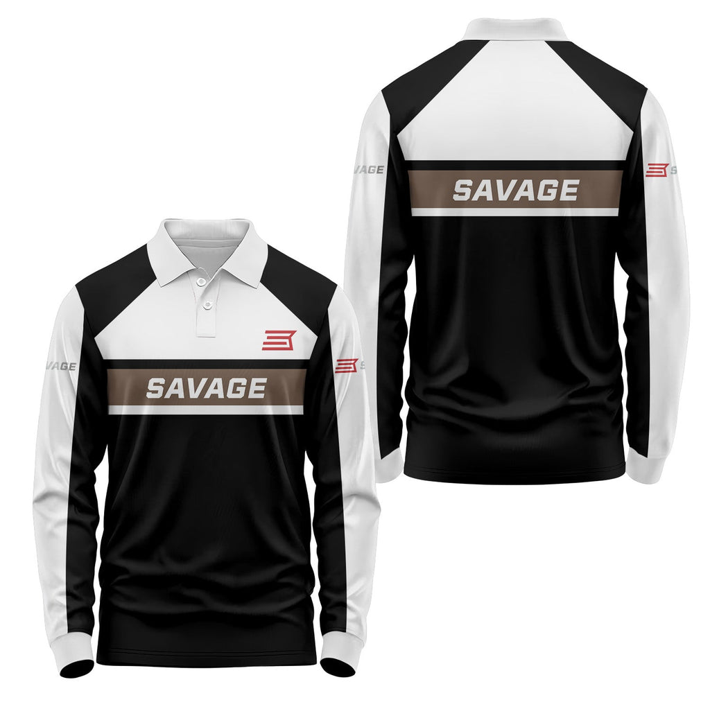 Savage Arms Long Sleeve Polo USPL2232