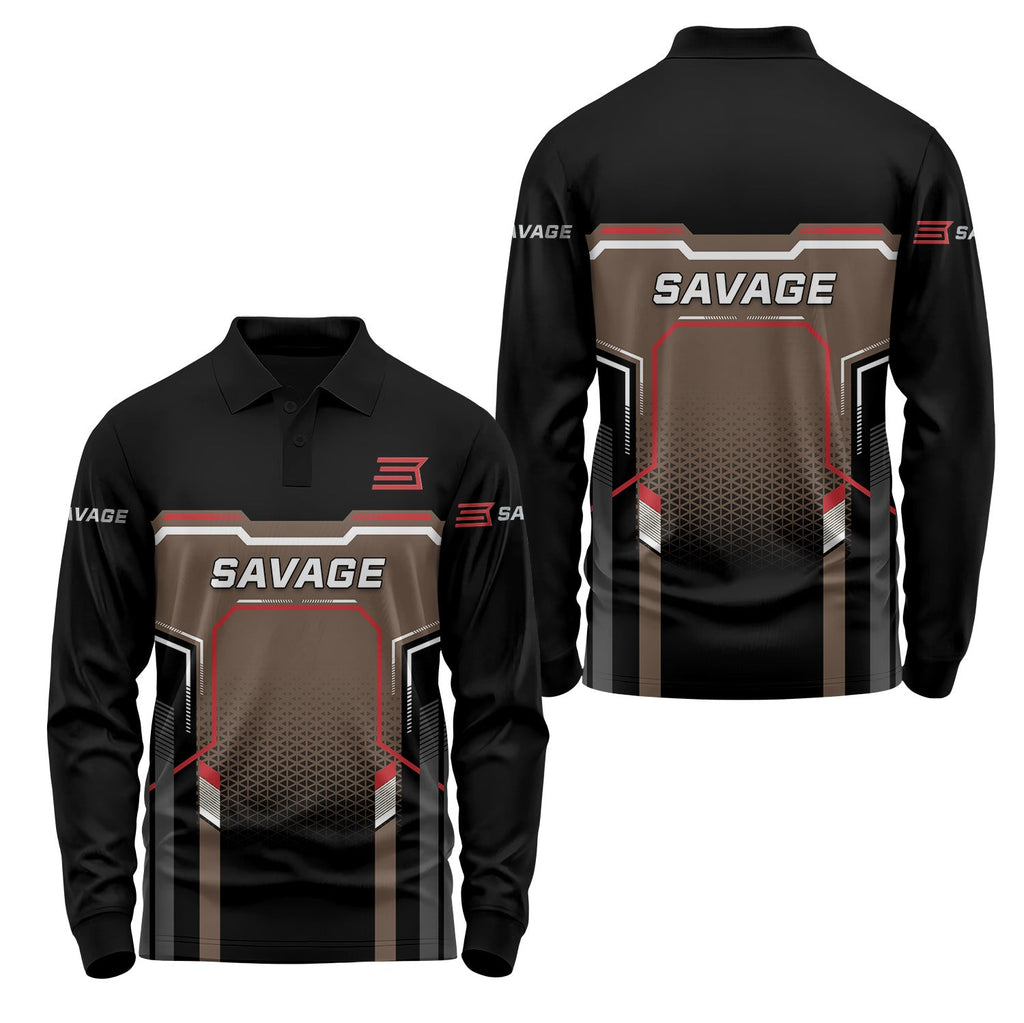 Savage Arms Long Sleeve Polo USPL2235