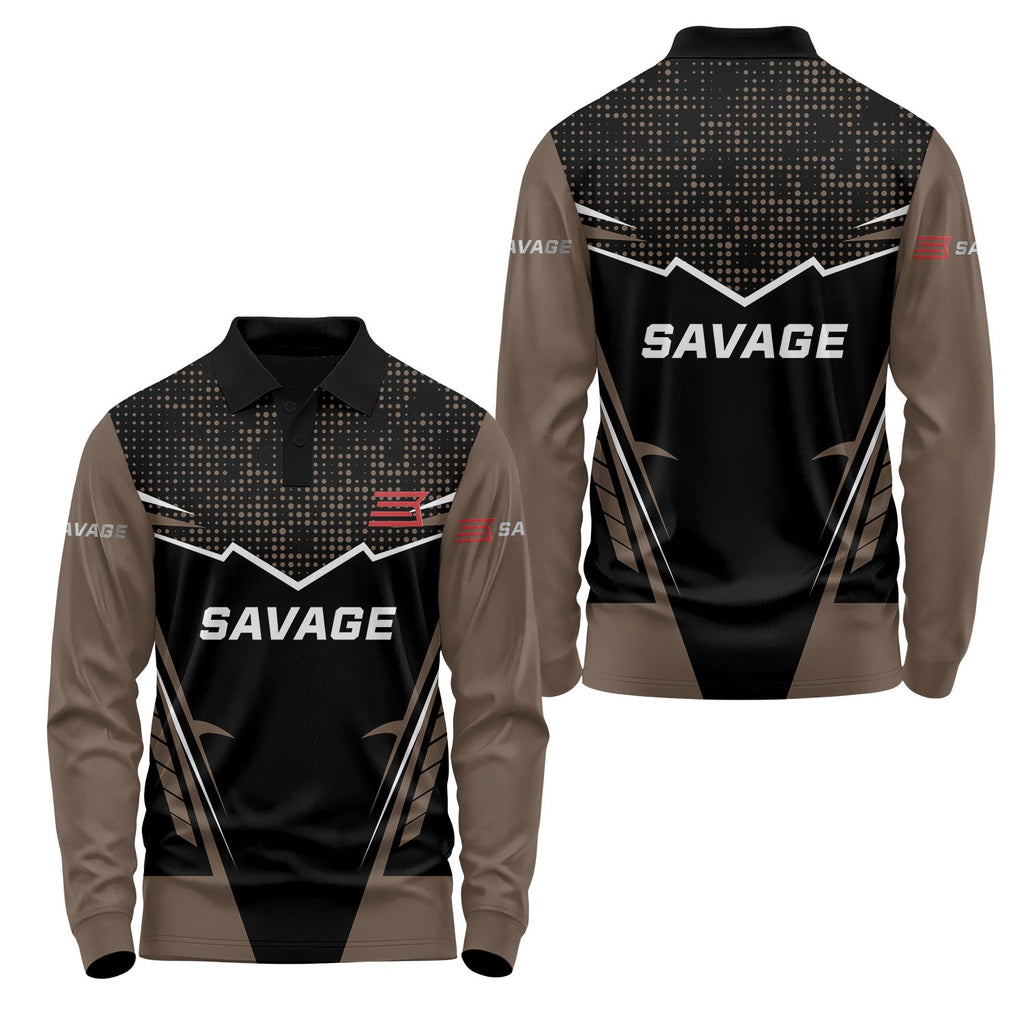 Savage Arms Long Sleeve Polo USPL2237