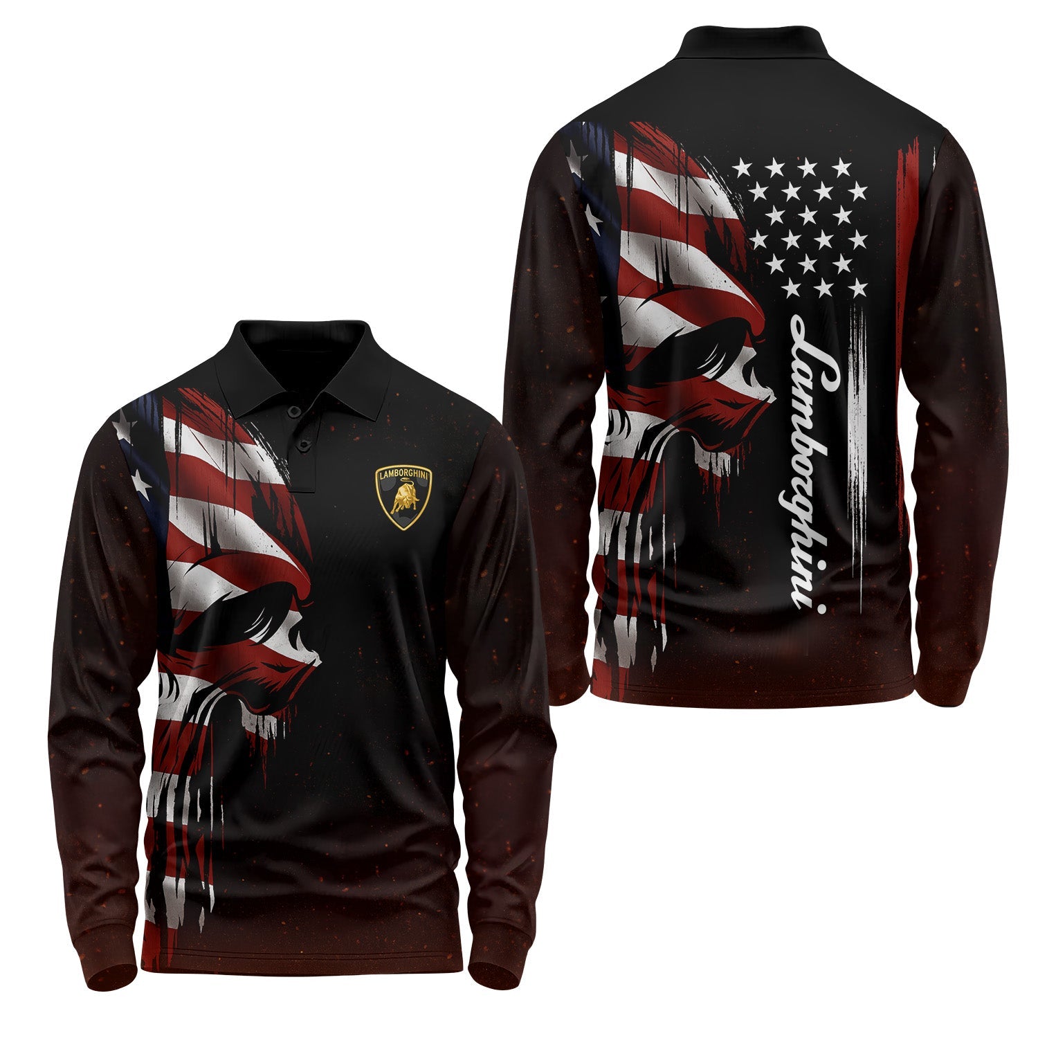 Lamborghini Long Sleeve Polo USPL701