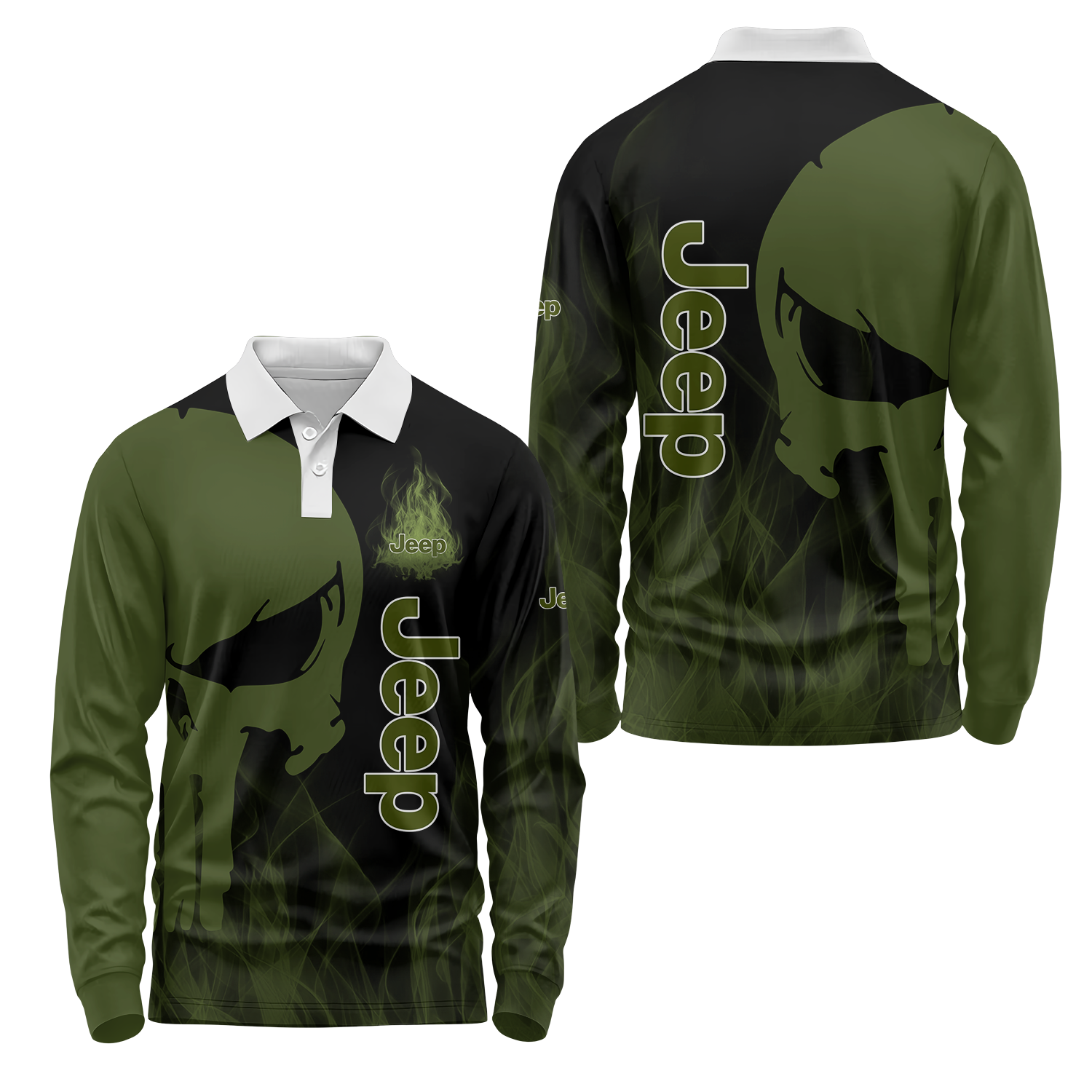Jeep Long Sleeve Polo USPL414
