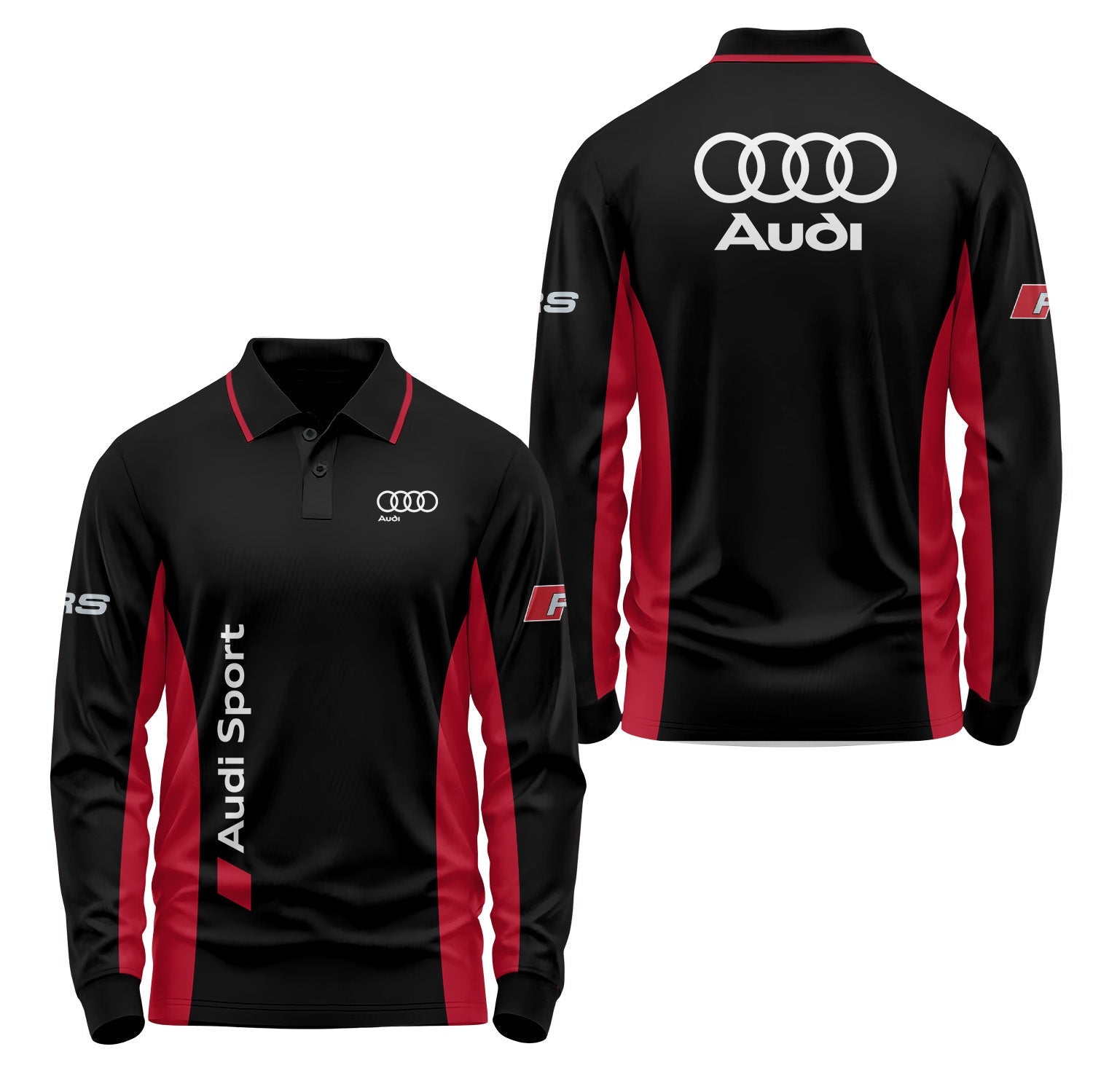 Audi Long Sleeve Polo USPL736